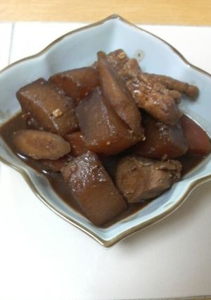 鶏肉と大根の味噌煮込み-レシピのメイン写真
