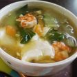 くずし豆腐と青梗菜のふわとろスープ