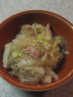 ツルツルぱくぱく 春雨炒め-レシピのメイン写真