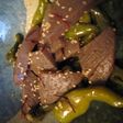 こんにゃくとしし唐のピリ辛炒め煮