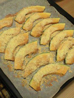 かぼちゃの粉チーズ焼き-レシピのメイン写真