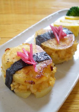 バター醤油味のポテトおにぎり-レシピのメイン写真