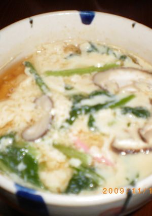 前日の寄せ鍋で『茶碗蒸し』-レシピのメイン写真