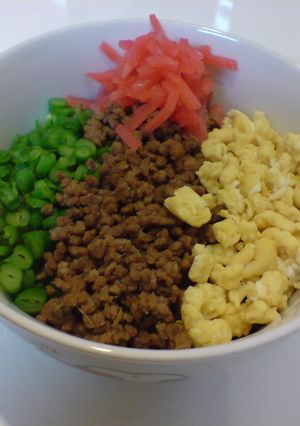三色どんぶり＜お弁当にもどうぞ＞-レシピのメイン写真