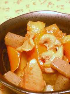 鶏肉と大根・ニンジンの煮物☆ノンオイル☆-レシピのメイン写真