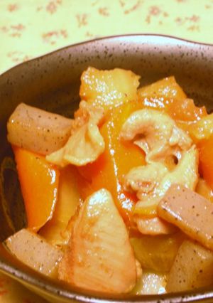 鶏肉と大根・ニンジンの煮物☆ノンオイル☆-レシピのメイン写真