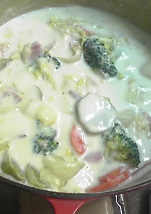 旬野菜たっぷり♪ミルク煮でホッカホカ♪-レシピのメイン写真