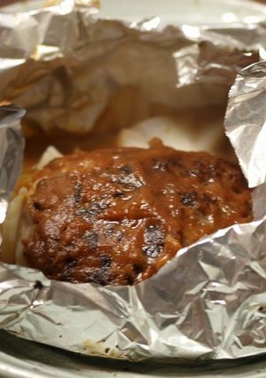 ☆ホイルで蒸し焼き・ハンバーグ☆-レシピのメイン写真