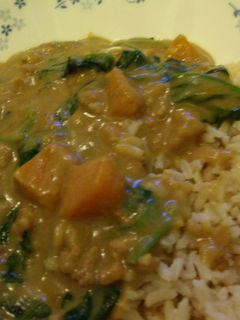 ほうれん草&南瓜ヘルシーカレー-レシピのメイン写真