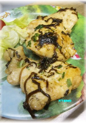 鶏ムネの塩昆布漬けソテー☆-レシピのメイン写真