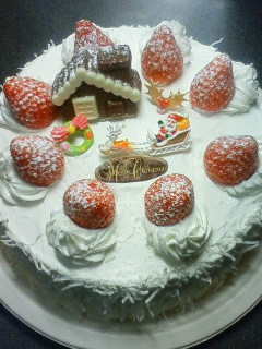ココナッツクリスマスケーキ-レシピのメイン写真