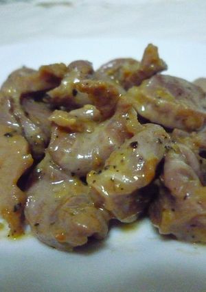 砂肝の梅肉炒め-レシピのメイン写真