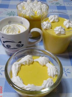 ゼラチンで簡単♪濃厚かぼちゃプリン☆彡-レシピのメイン写真