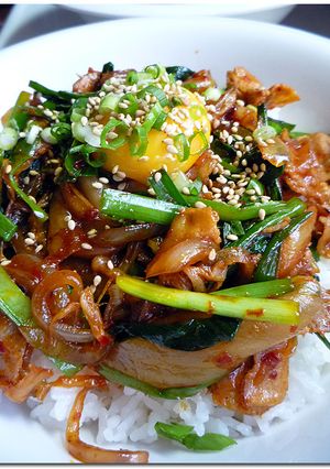 豚キムチ ♪ のっけ丼 ♪-レシピのメイン写真