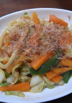 醤油が香る野菜焼うどん-レシピのメイン写真