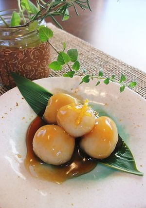 残ったご飯と里芋で！もちもちみたらし団子-レシピのメイン写真