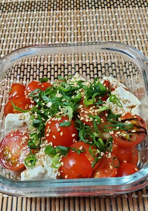 豆腐とトマトの旨塩昆布和え-レシピのメイン写真