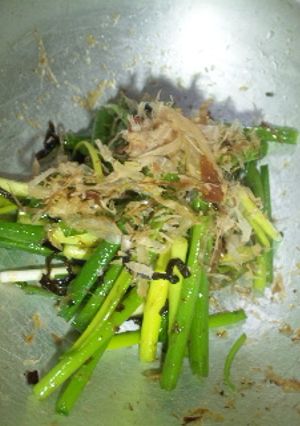 簡単！　居酒屋メニュー　ねぎ×塩昆布！　-レシピのメイン写真