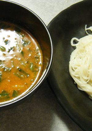 簡単★坦々麺風♪ﾋﾟﾘ辛つけ麺-レシピのメイン写真