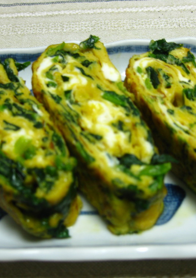 ほうれん草の卵焼き♪-レシピのメイン写真