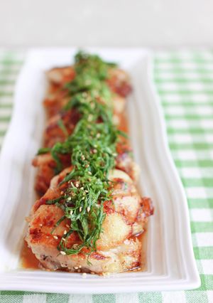 鶏もも肉を甘辛だれと大葉で。-レシピのメイン写真