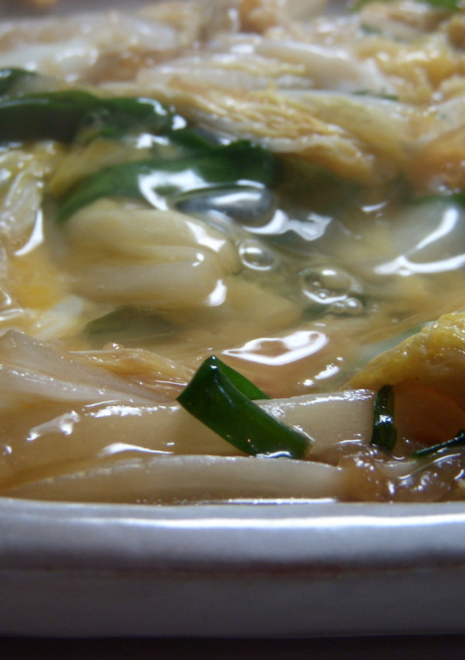 ﾆﾗと白菜の卵とじ　ﾚﾊﾞﾆﾗ風？丼？-レシピのメイン写真