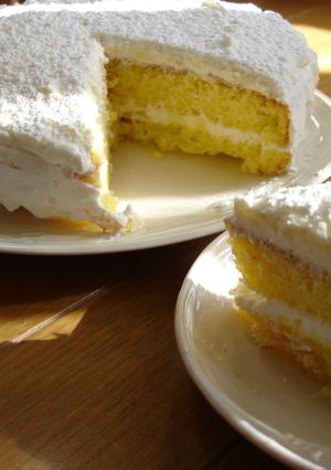 *粉雪*白いスノーケーキ-レシピのメイン写真