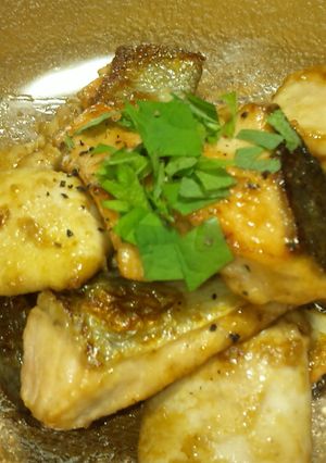 鮭白子と鮭のバターポン酢焼き♪-レシピのメイン写真
