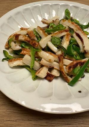 ちくわとピーマンの焦がしマヨチーズ焼き-レシピのメイン写真