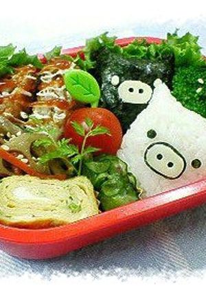 モノクロブー キャラ弁♪-レシピのメイン写真