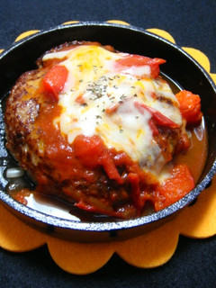 手ごねハンバーグ☆フレッシュトマトソース-レシピのメイン写真