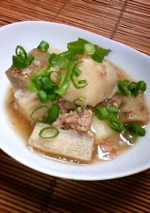 圧力鍋で里芋とごぼうのあんかけ-レシピのメイン写真
