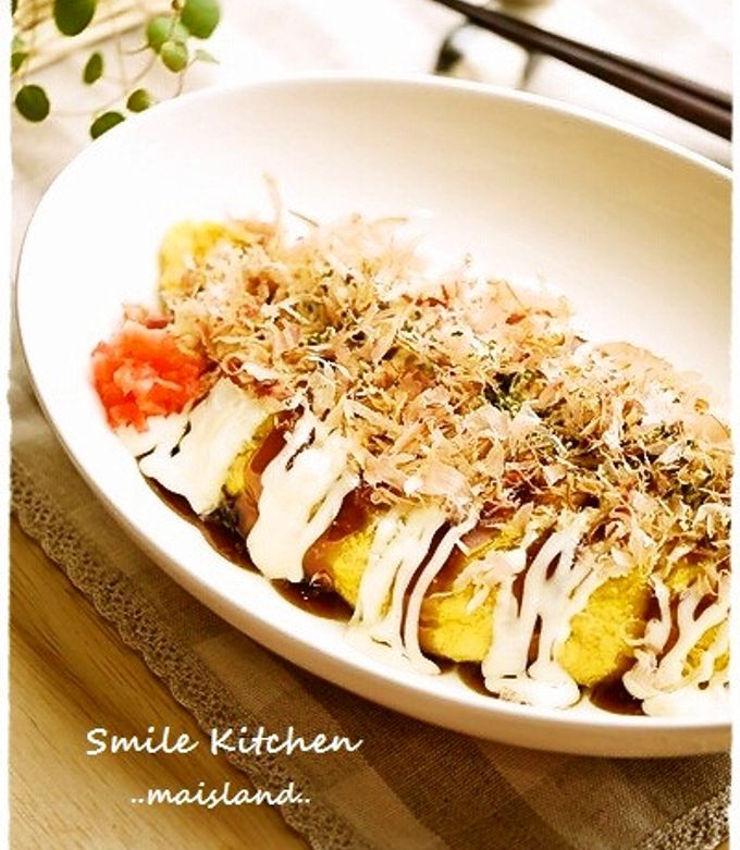 卵とキャベツだけ！お好み焼き風おむれつ♪-レシピのメイン写真