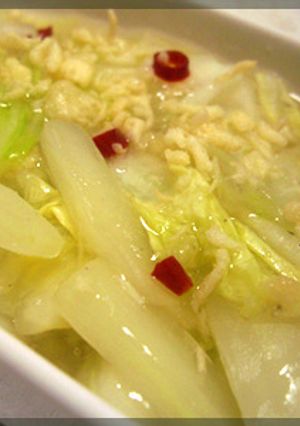 白菜と揚げ玉のとろとろしょうがあんかけ-レシピのメイン写真
