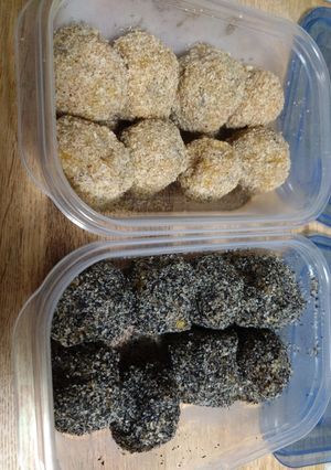 ピーナッツ南瓜の胡麻団子-レシピのメイン写真