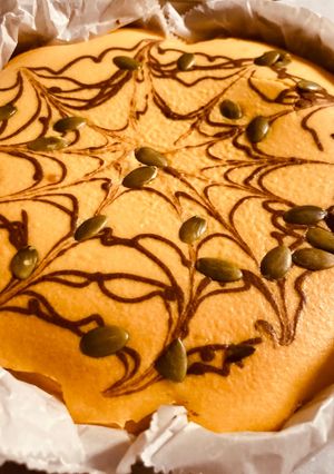 かぼちゃのベイクドチーズケーキ-レシピのメイン写真