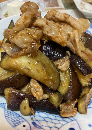 ナスと豚バラ炒め-レシピのメイン写真