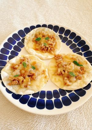 餃子の皮が余ったら『家飲み肉味噌ピザ』-レシピのメイン写真