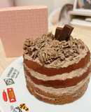 HMとアイスで！材料3つのチョコケーキ