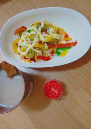 バンズ抜きパワーバーガー☕チョコーヒー-レシピのメイン写真