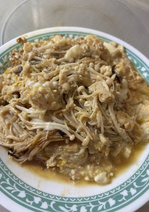 エノキダケと豆腐と卵を煮ただけ-レシピのメイン写真