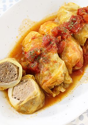 トマト缶でお手軽ロールキャベツ-レシピのメイン写真