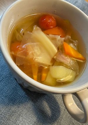野菜たっぷりコンソメスープ-レシピのメイン写真