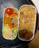 レンジ洋風簡単ビビンバ味炒飯弁当