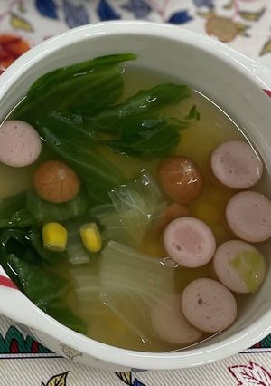 ウインナーとコーンのスープ-レシピのメイン写真