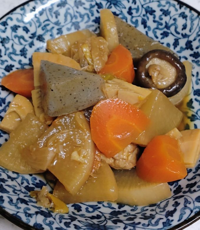 筍と鶏肉と大根の煮物-レシピのメイン写真