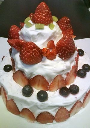 夢の☆カンタン３段ケーキ-レシピのメイン写真
