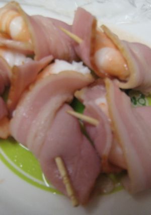 レンジde簡単えびベーコン-レシピのメイン写真