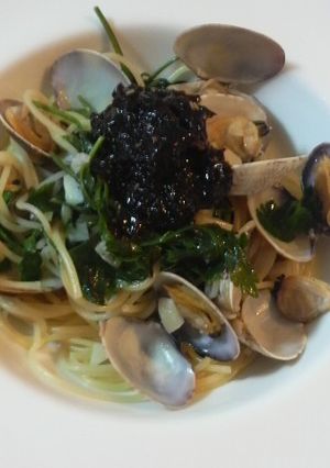 和風パスタ◆あさりのパスタ～岩のりのせ～-レシピのメイン写真