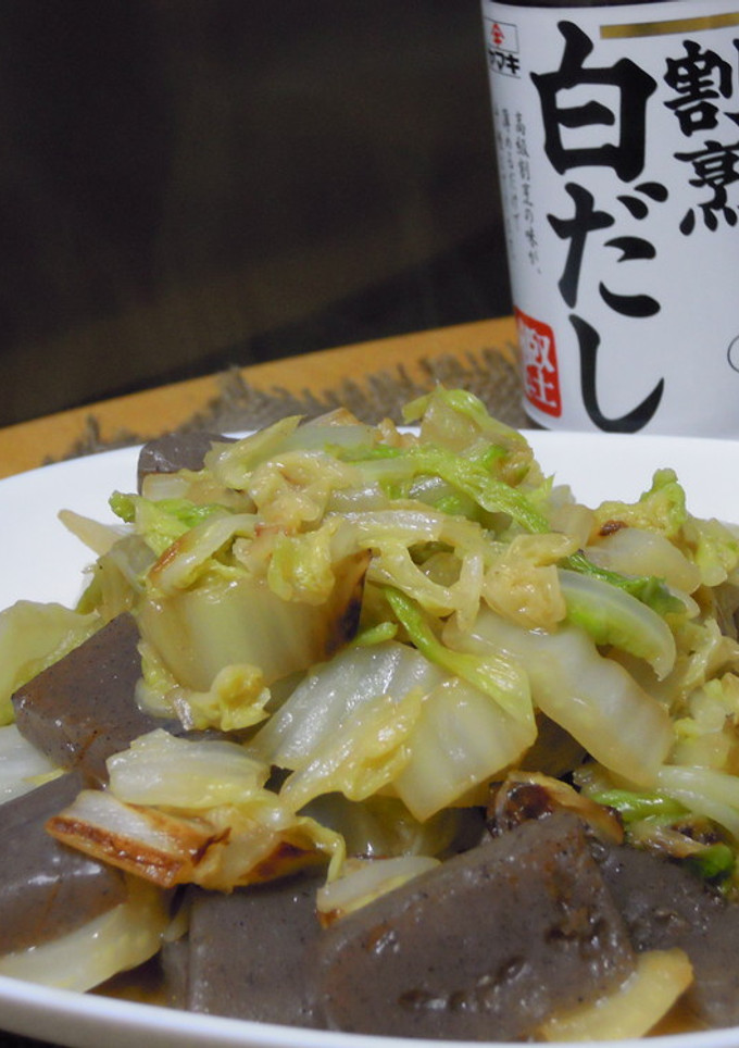 白菜とこんにゃくのだし煮-レシピのメイン写真